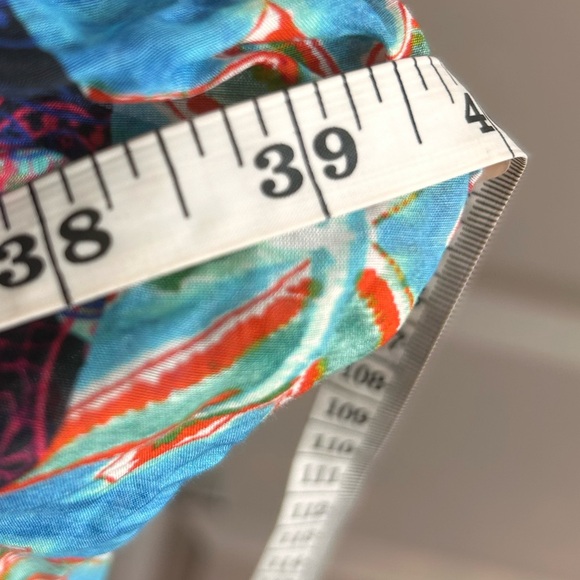 Johnny Was Dreamer Long Kaftan Maxi Dress Boho Floral Silk Blend Size L - Picture 9 of 10